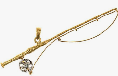 Super Cool Gold Fishing Pole